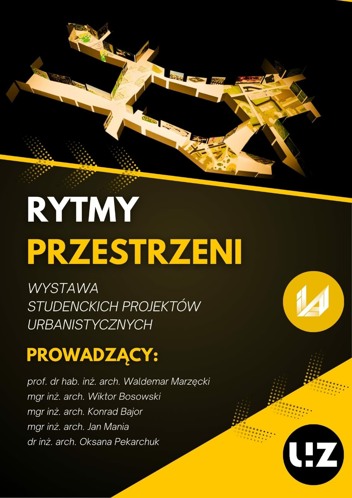 Wystawa "Rytmy przestrzeni" w galerii Instytutu Architekltury