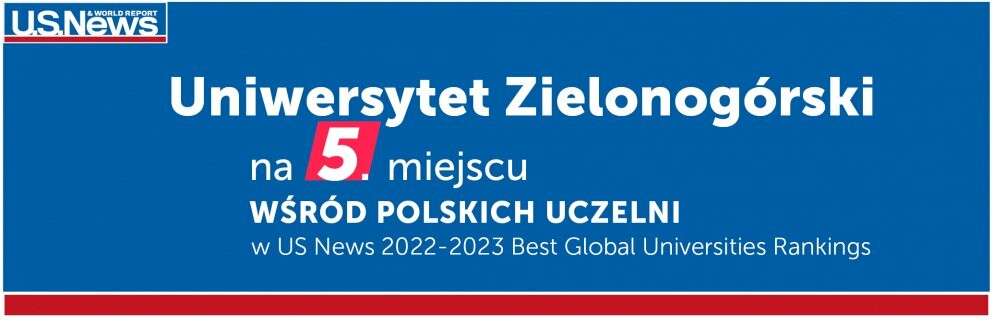 UNIWERSYTET ZIELONOGÓRSKI na 5 miejscu w ranking U.S. News Best Global Universities wśród polskich uniwersytetów
