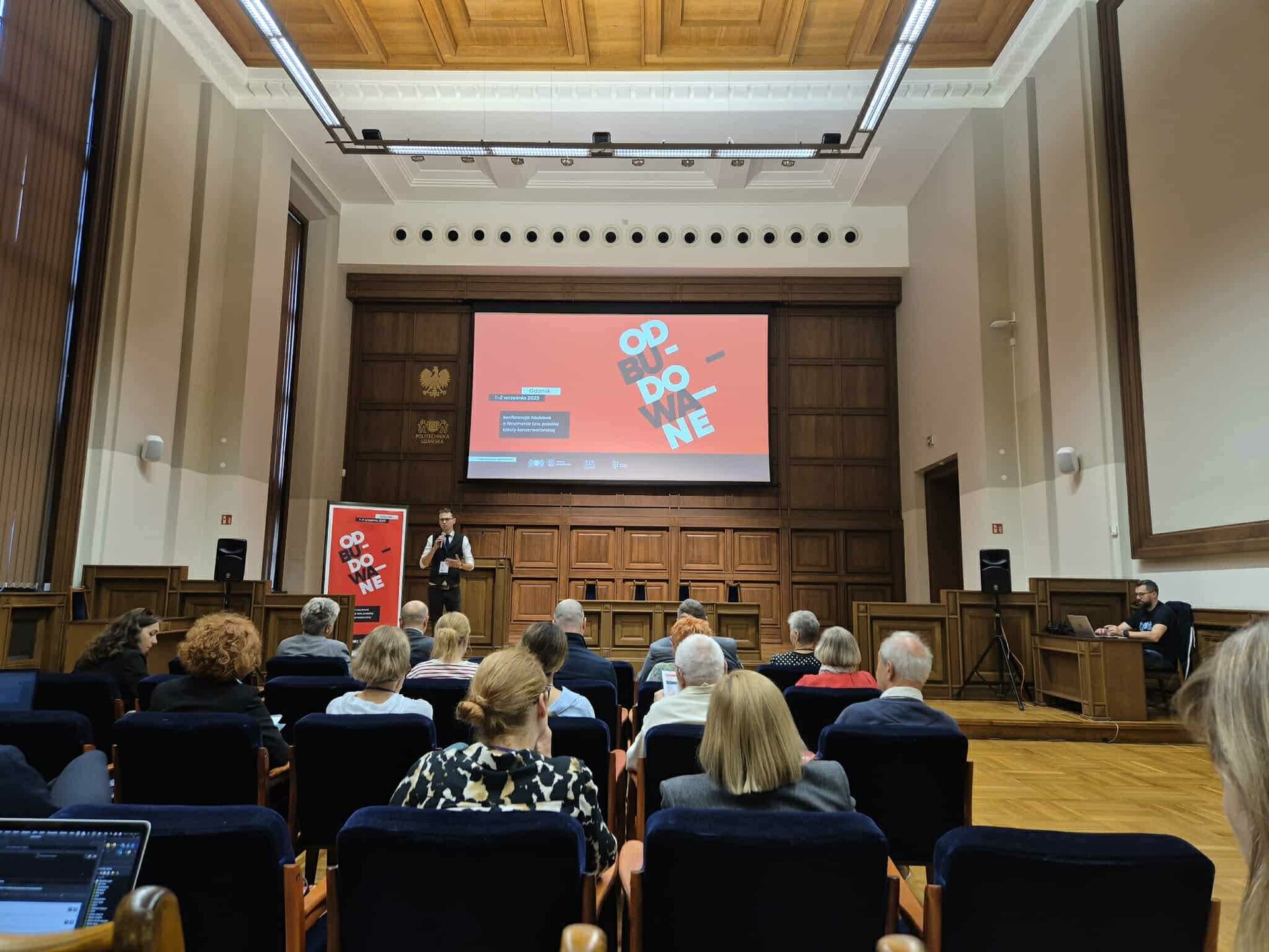 Pracownicy Instytutu Architektury na konferencji "Odbudowane" w Gdańsku